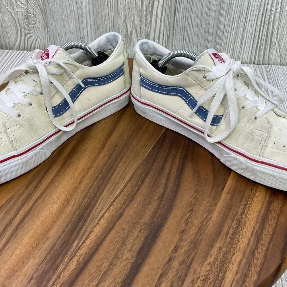 Vans Men's 7 Women's 8.5 Tan Suede Canvas Classic Low Top Sk8 Shoes